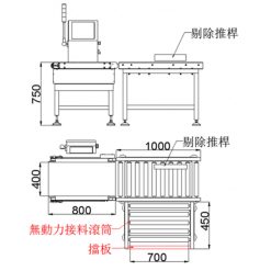 SH-650450推桿剔除檢重秤