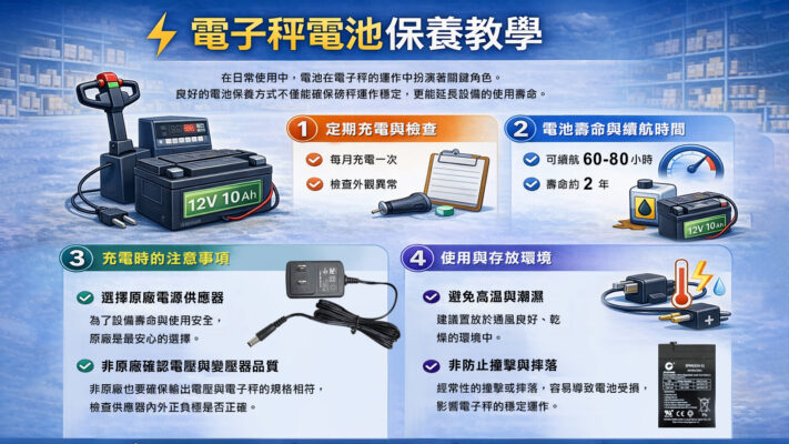 電子秤電池保養教學01