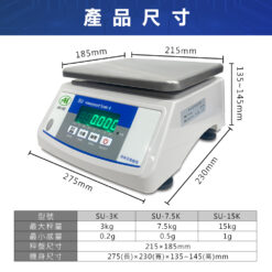 SU防水計重電子秤 8 SU防水計重電子秤尺寸