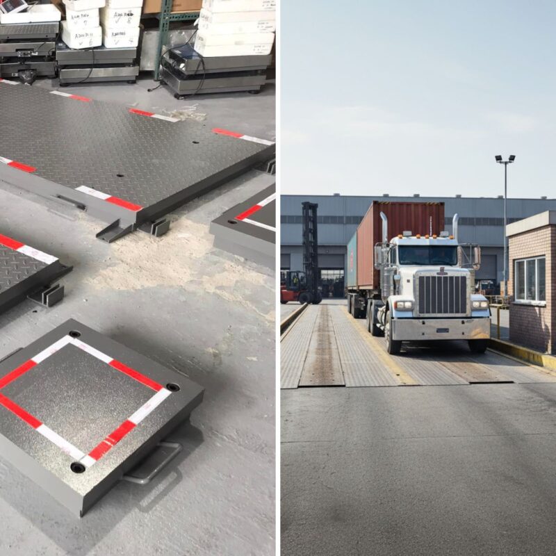 地磅秤選購須知|固定式與移動式的差別 2 地磅秤選購須知|固定式與移動式的差別(示意圖)