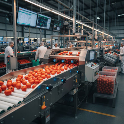 番茄選果機介紹｜小番茄、牛番茄自動分級設備全面解析(示意圖)