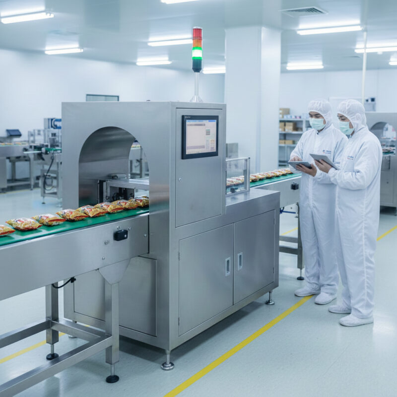 自動金屬檢測機廠商推薦｜食品、藥品、生產線異物檢測好夥伴－尚和國際衡器(示意圖)