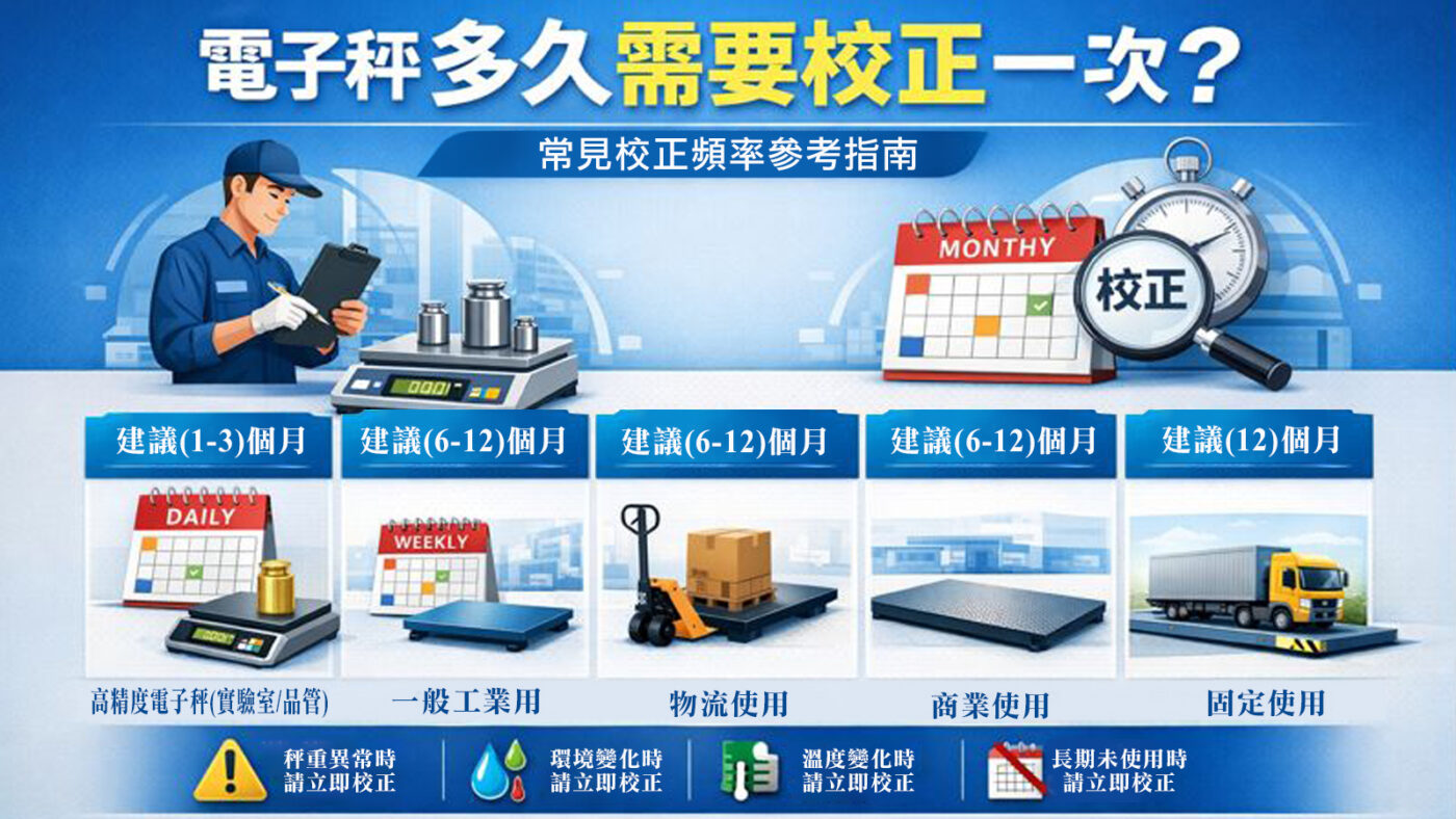 電子秤多久需要校正一次? 1 電子秤多久校正