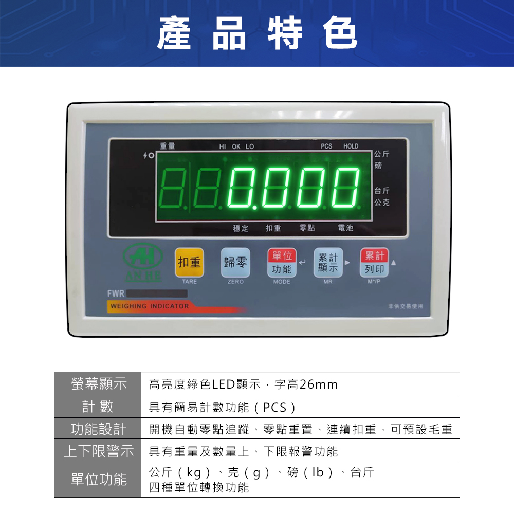 FWG秤重顯示器 3 FWG電子計重台秤視窗01
