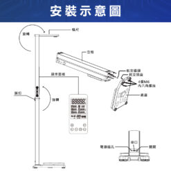 KLH身高體重秤(打印款)安裝示意圖