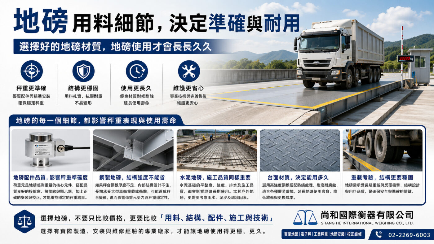 地磅材料會影響秤重準確度嗎？