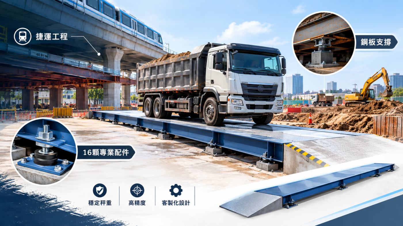 捷運工程-客製化卡車地磅解決方案 1 捷運站卡車地磅 1